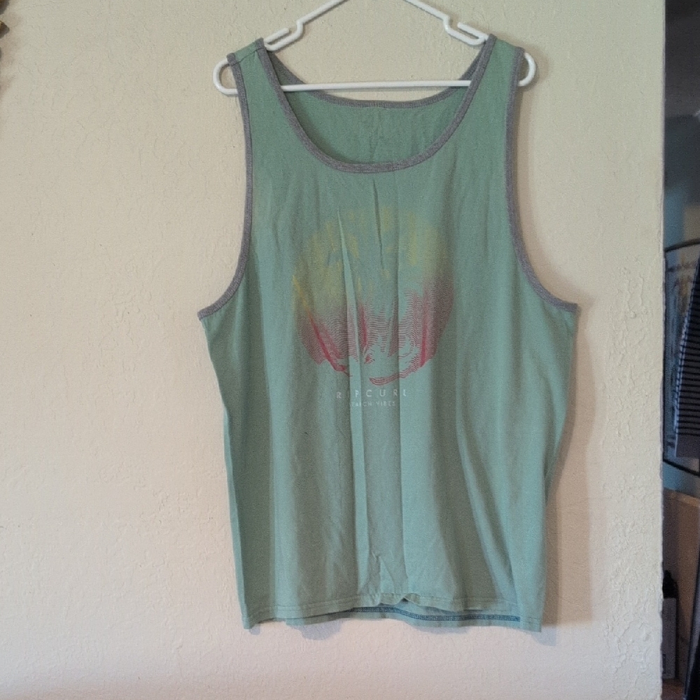 Rip Curl Mint Green Graphic Tank Top